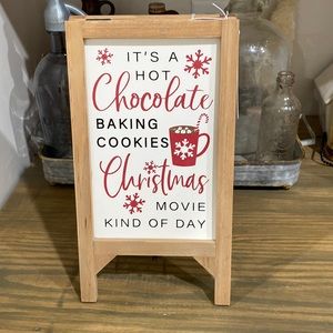Hot Chocolate, Baking Cookies Holiday Sign
